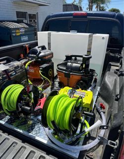 mobile car wash setup skid