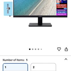 2 brand new monitors sold at 50 Bucks In Total