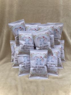 Custom Chip Bags: Birthday/ Baby shower/ Party