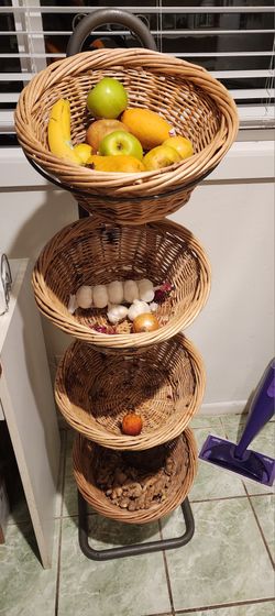 4 Tear Fruit Basket