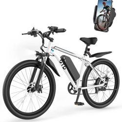Bikes for Adults, 26" *4.0" 1200W 28MPH 60 Miles //2.1" 80OW 45 Miles Electric Bicycles,48V 624Wh