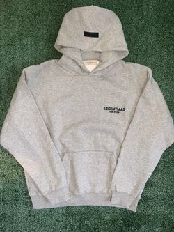 Grey  essentials hoodie size medium