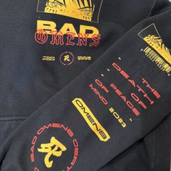 Bad Omens Sharingan-inspired Hoodie, Size XL