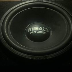 mmats Pro audio Competition Sub 12” In Deep Custom Sub Box With Strip 