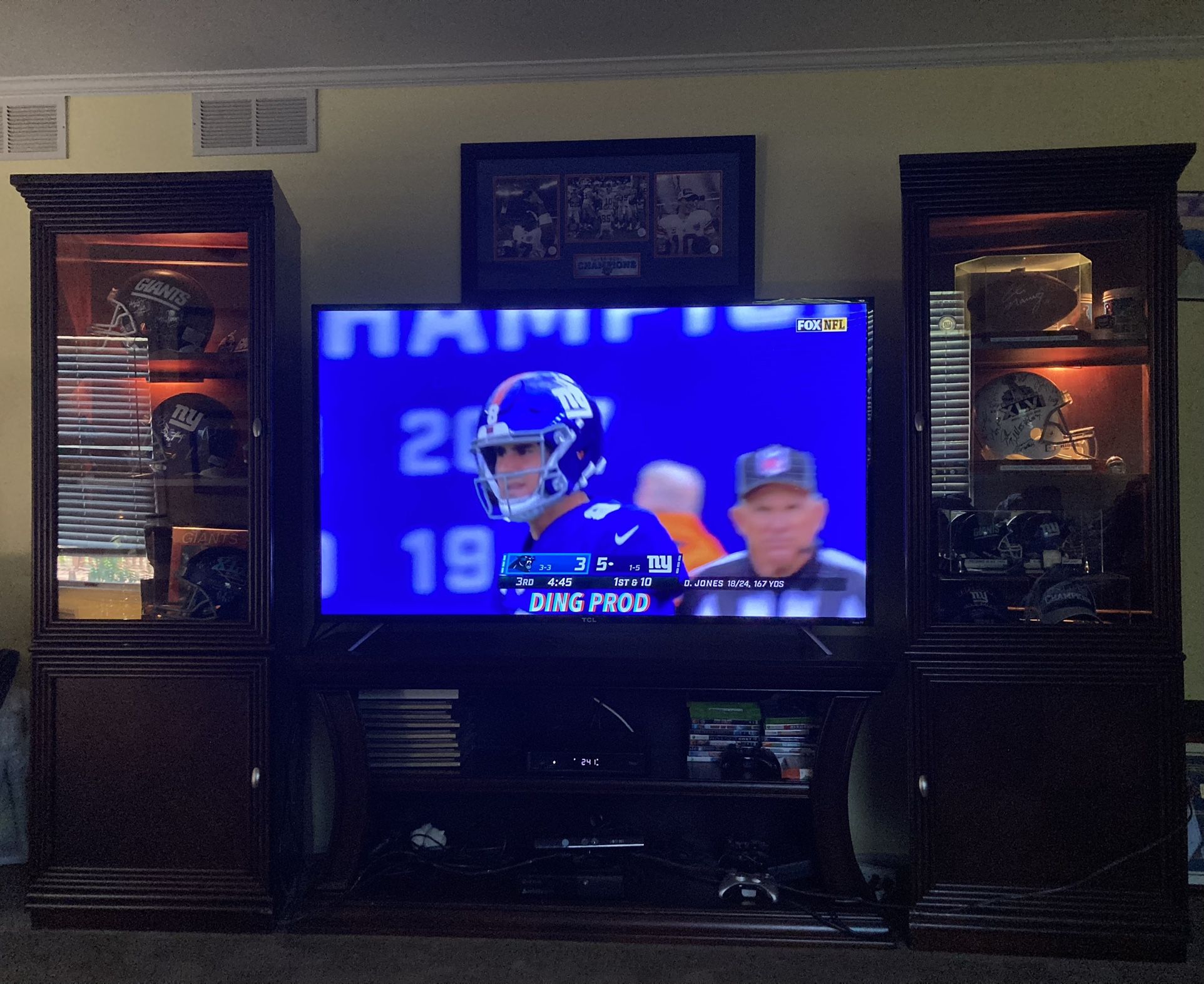 3 Pc Solid Mahogany Entertainment Unit