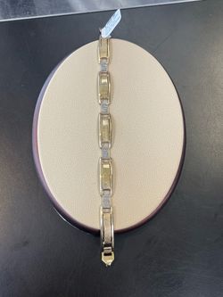14KT Two-Tone Gold Link Bracelet