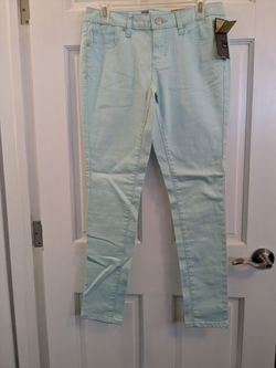 Light Mint Skinny Jeans with Tags