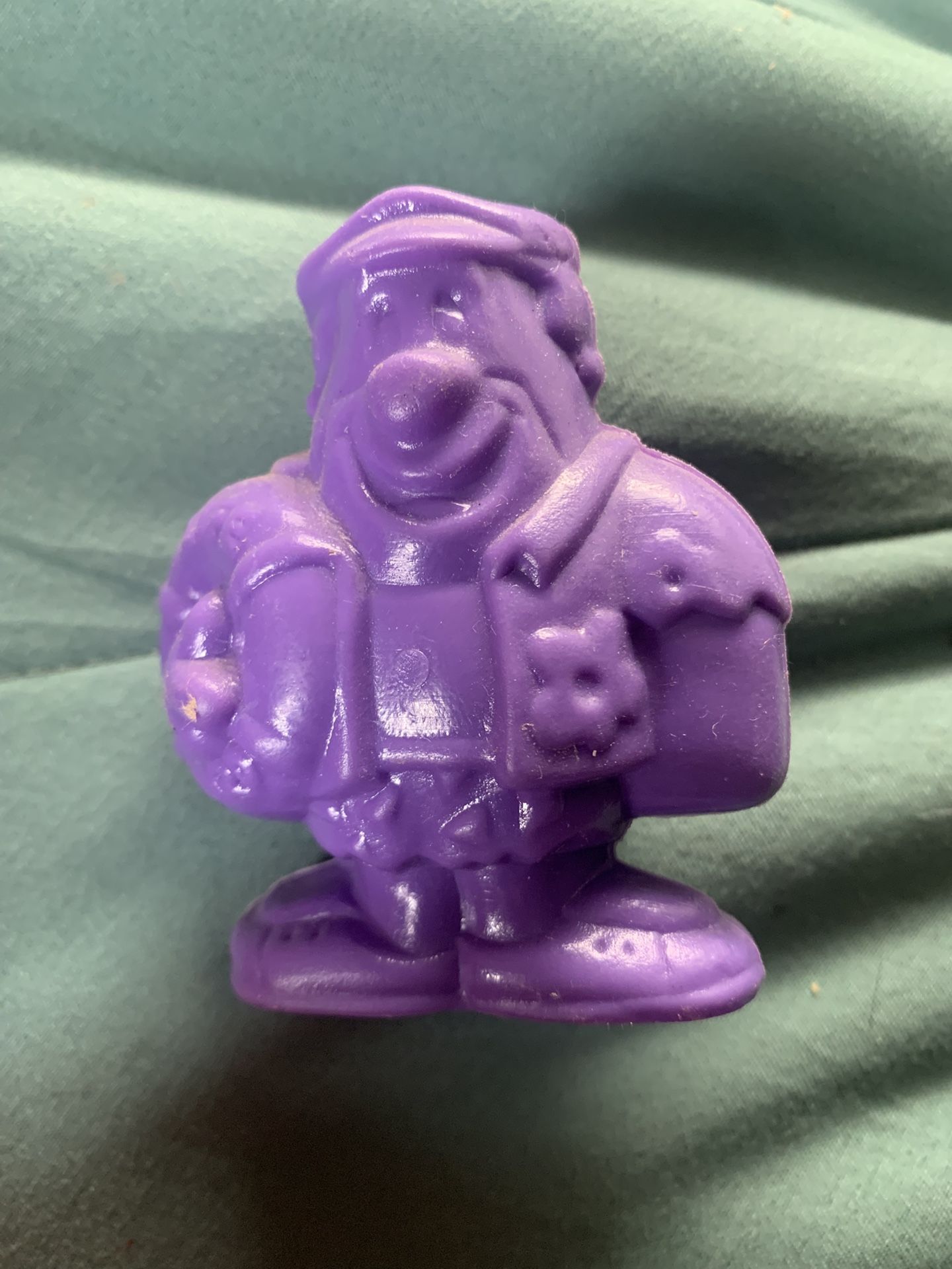 Barney Rubble 1990 Flintstones Post Pebbles Cereal Water Squirrel Purple