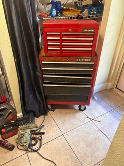 Craftsman rolling tool, chest and top chest