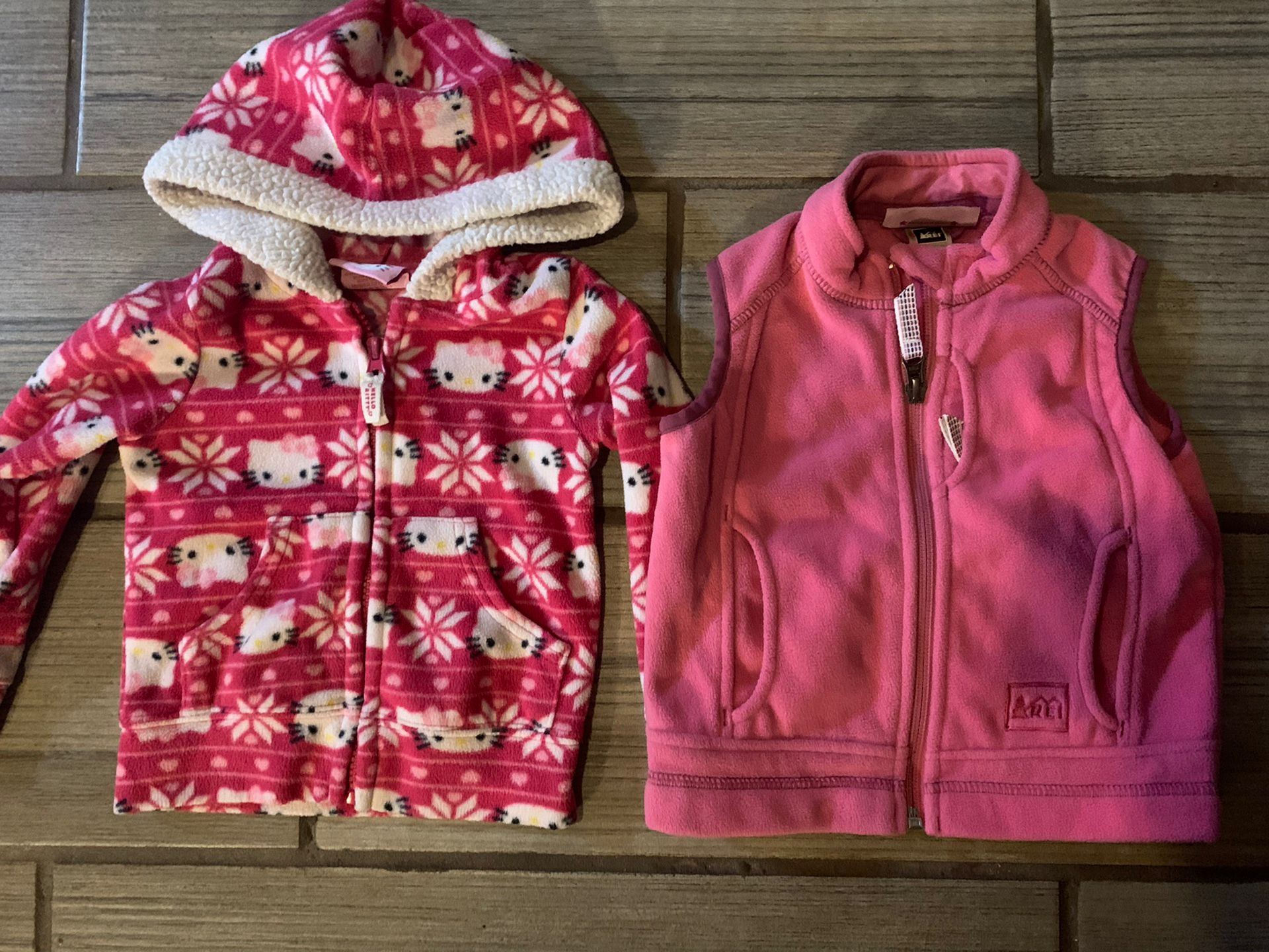 Baby Fleece Jacket And Vest 2t And 24 Months
