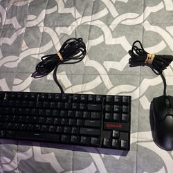 Gaming Keyboard Brand Redragon Color Black With Razer Viper Mini Wired Gaming Mouse