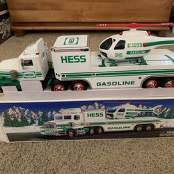Hess Toy Truck And Helicopter