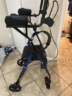 ELENKER WALKER Upright Rollator Rolling Walker Stand Up Walking
