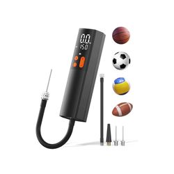 Electric Ball Pump with Inflation & Deflation, 3 Needles & Pressure Gauge(Max 15Psi) Rechargeable