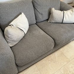 Lovely Small Grey Couch