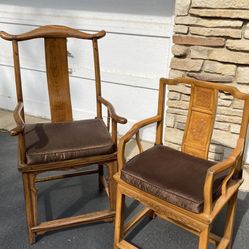Two chairs from the orient 