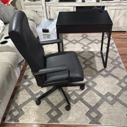 Desk And Chair Combo Black 