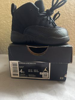 Jordan 12 Retro Td Black Taxi Size 4c