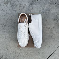 Red Bottoms (White)(Sizes 9.5, 12)