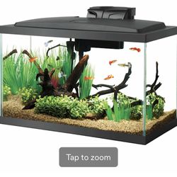 Fish Tank With Accessories Wrecked Ship Filter 