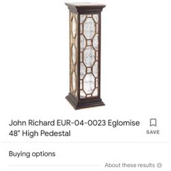 John Richard Eglomise 48" High Pedestal 