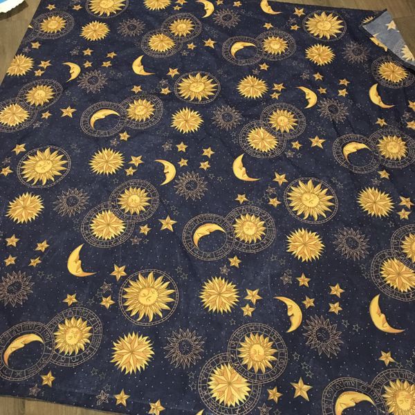 Sun Moon Constellation Stars Boho Tapestry Shower Curtain Liner