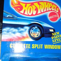 Hot Wheels Vintage 90's Blue Card Corvette Split Window Cash Porch Pickup Redmond 