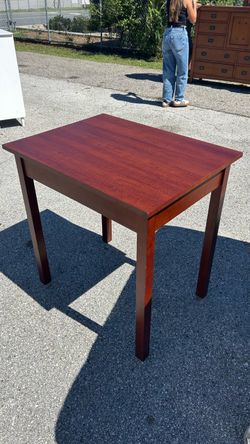 Small Wood Table Cherry Finish