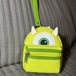Loungefly x Disney Parks Monsters Inc. Mike Wazowski Mini Wristlet 