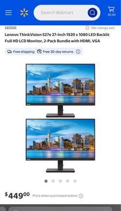 BRAND NEW 27 inch Lenovo Monitor