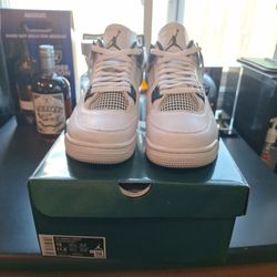 New Air Jordan 4 Retro Oxidized Green /white