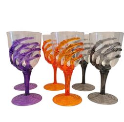 Halloween Skeleton Flutes & Goblet drinking Glasses