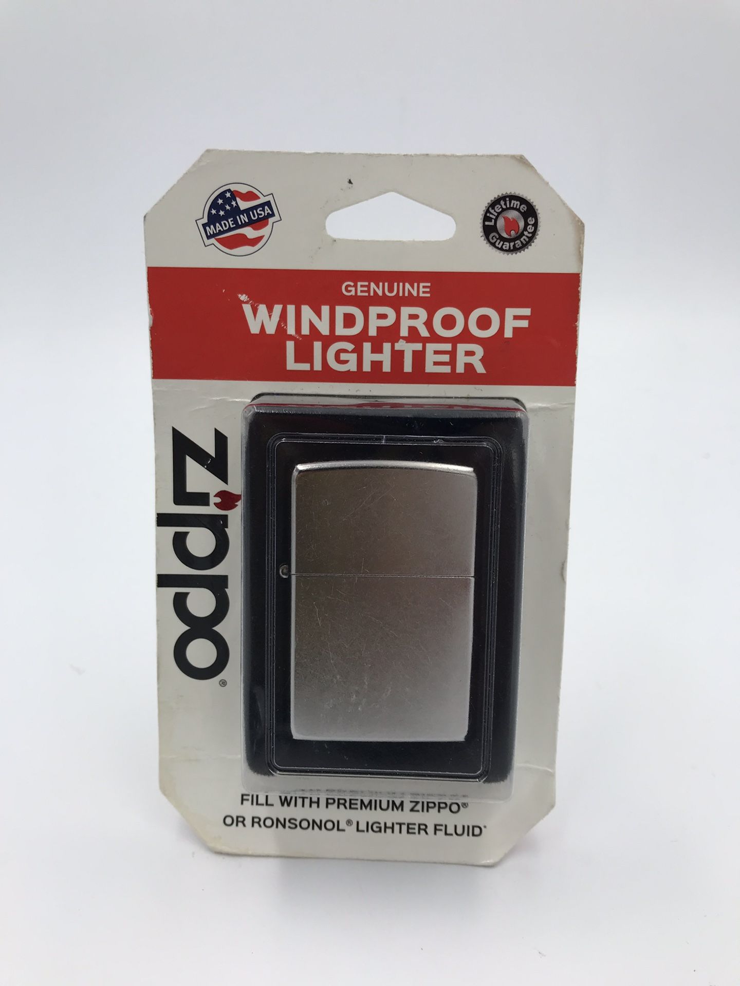 New Classic ZIPPO Silver Stainless Steel Lighter USA