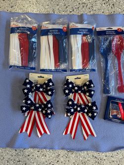 4th of July decor and supplies all new