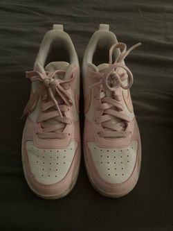 Pink & white Nikes