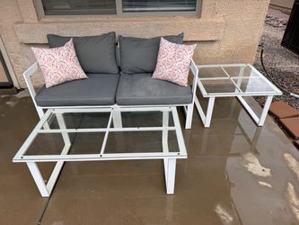 Outdoor Patio Couch and Tables