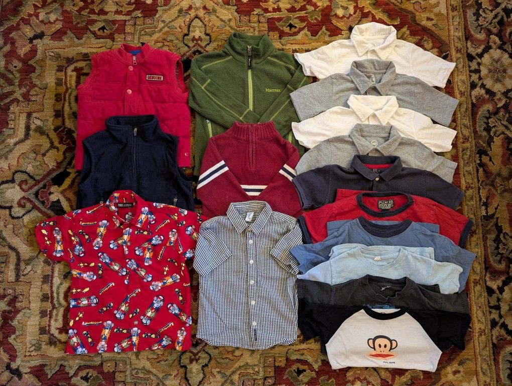 Boys Clothes Lot: Size 4 & Hangers / Over 40 Items .