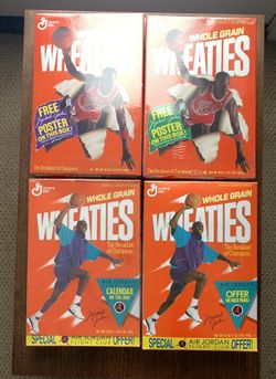 Michael Jordan Wheaties Boxes Vintage