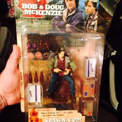 Limited edition Bob & Doug Mackenzie action figure from movie Strange Brew