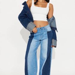 Redondo Tonal Wide Leg Jeans - Medium Wash size 3 