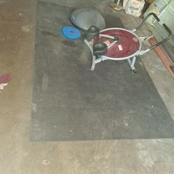 Gym Mirror Gym Mat And A Could Stomach Items 