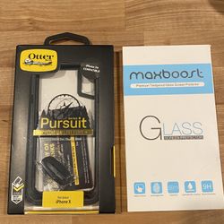 OtterBox case & Screen Protector for iPhone X