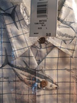 Guy Harvey Aftco Blue Water Button Up
