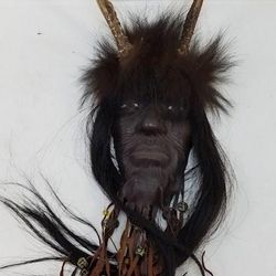 Native American-Inspired Mask With Deer Antlers