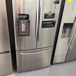 SAMSUNG 28 CB FT FRENCH DOOR REFRIGERATOR OPEN BOX ITEM 3 4I
