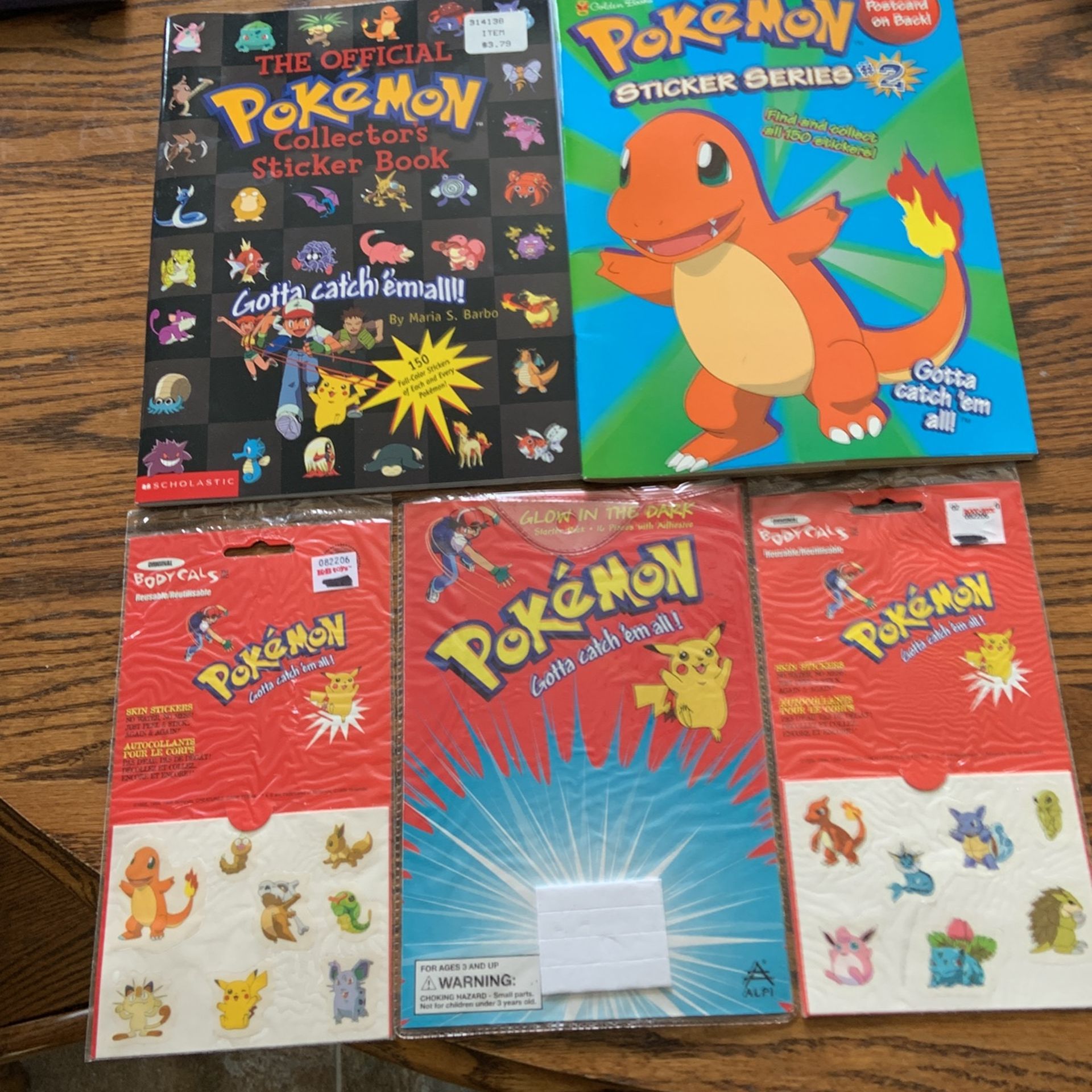 Pokémon Collector’s Books, Stickers, Decals