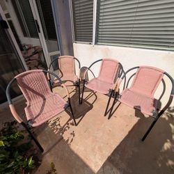 4 x Patio Chair Set