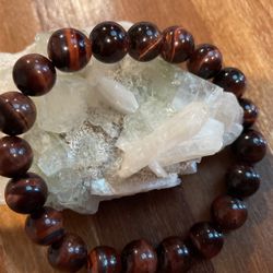 Natural Wine Tiger Eye 10mm Bracelet