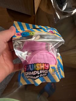 Dumpling squishy mini key chain