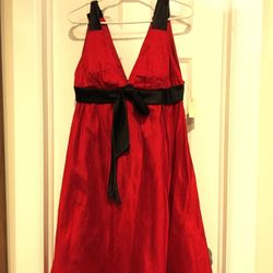 Red party dress. Size 8 really pretty perfect for holidays